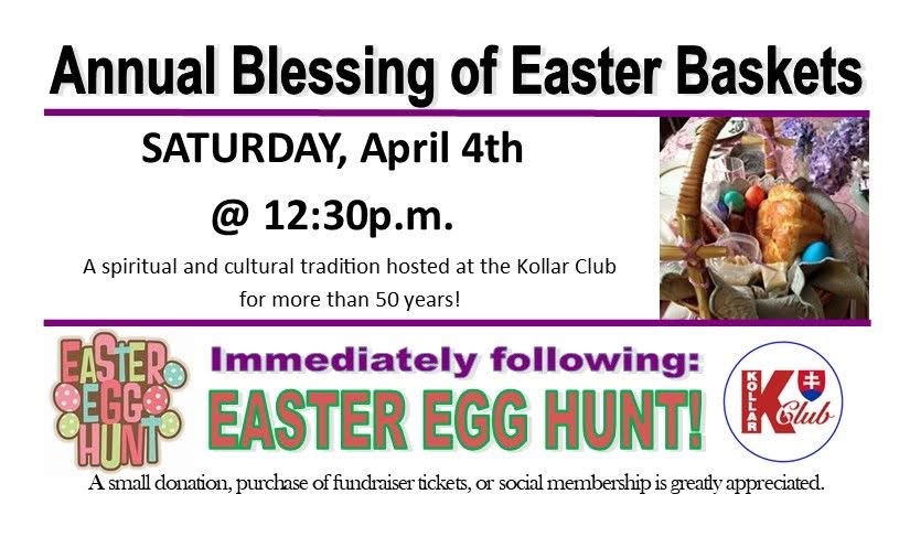 Annual Blessing of Easter Baskets flyer